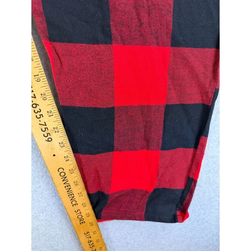 Old Navy Women’s XXL Red Black Buffalo Plaid Flannel Pajama Pants 3720